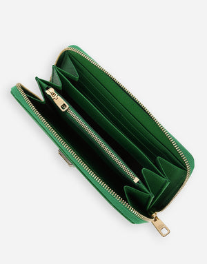 ZIP-AROUND DAUPHINE CALFSKIN WALLET