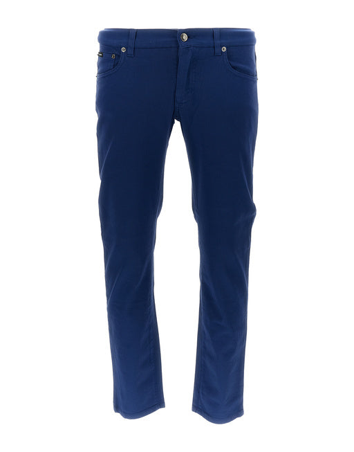 FIVE-POCKET STRETCH COTTON PANTS