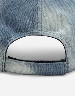 DENIM HAT WITH PEAK AND DG LOGO