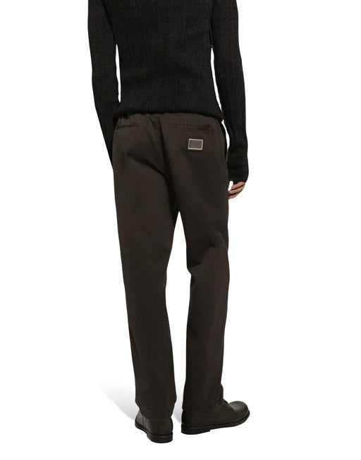 GARMENT-DYED COTTON PANTS