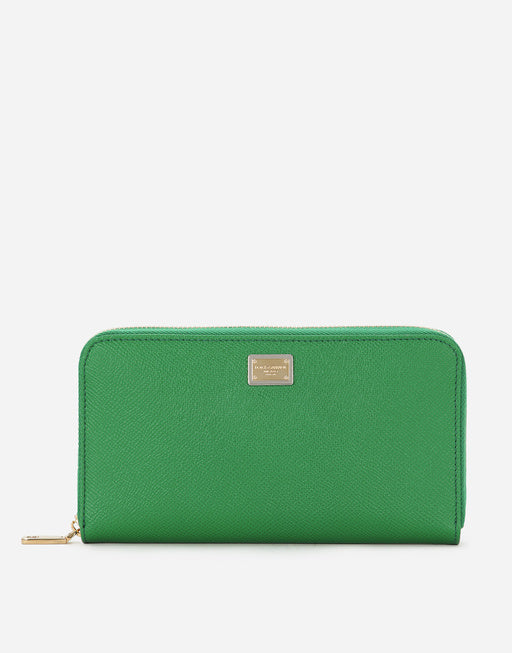 ZIP-AROUND DAUPHINE CALFSKIN WALLET
