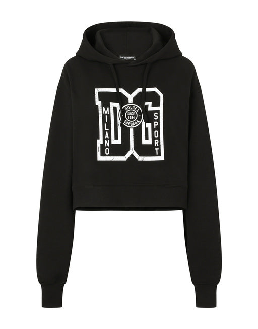 JERSEY HOODIE WITH DG PRINT