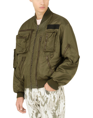 NYLON JACKET WITH MULTIPLE ZIPPERS