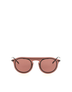 DOLCE & GABBANA SUNGLASSES IN METALLIC FIBRE AND GOLD DETAILS