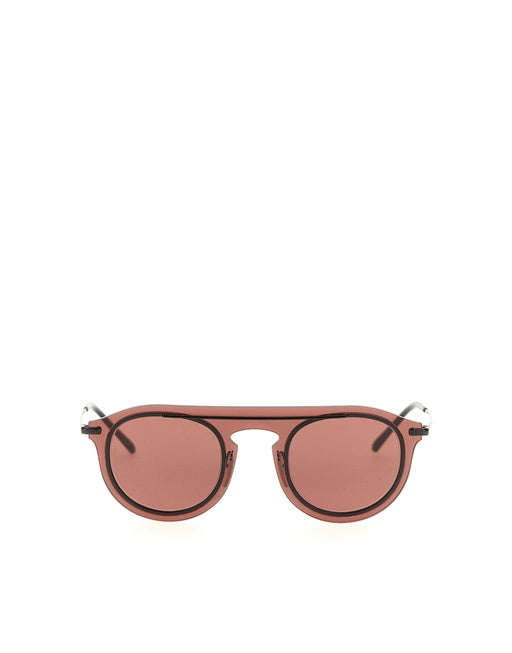 DOLCE & GABBANA SUNGLASSES IN METALLIC FIBRE AND GOLD DETAILS