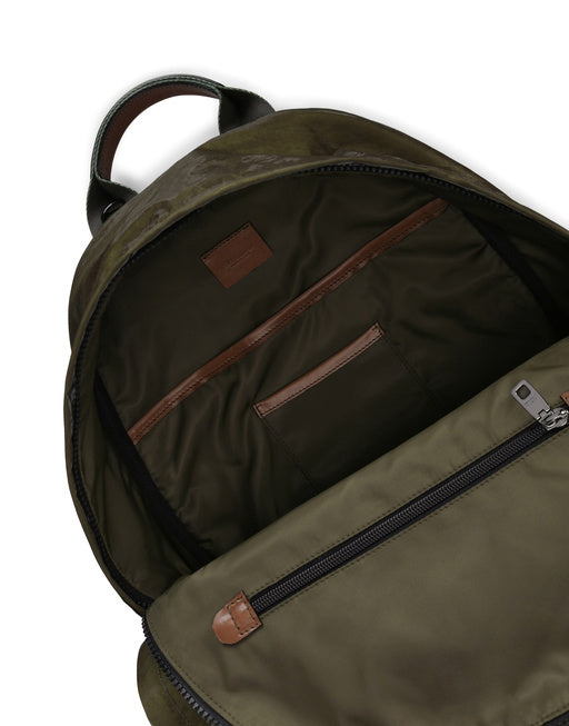 NERO SICILIA DNA NYLON BACKPACK WITH BRANDED TAG