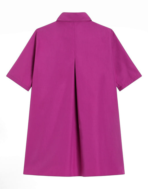 COTTON POPLIN DRESS WITH PATCH