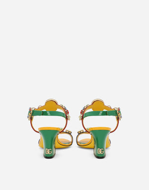 PATENT LEATHER SANDALS