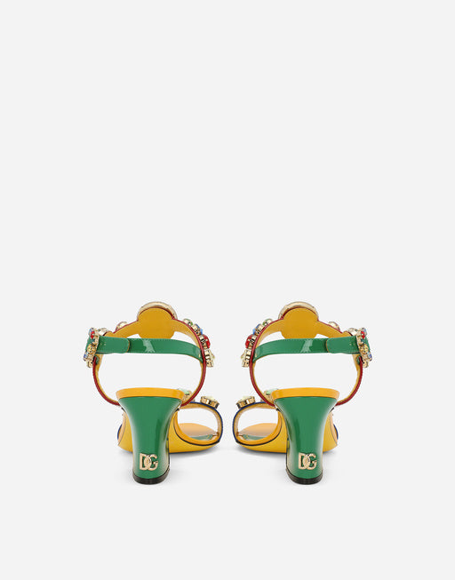 PATENT LEATHER SANDALS
