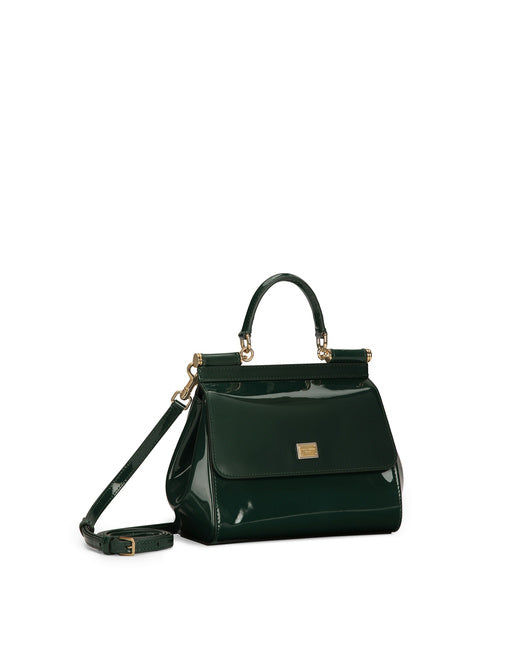 SMALL SICILY HANDBAG IN PATENT LEATHER