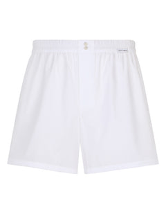 POPLIN SHORTS WITH LOGO LABEL