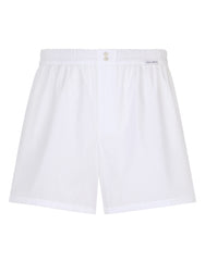 POPLIN SHORTS WITH LOGO LABEL