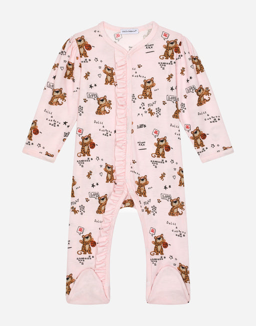2-PIECE GIFT SET IN BABY LEOPARD-PRINT JERSEY