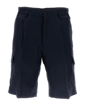 BERMUDA CARGO SHORTS IN LINEN