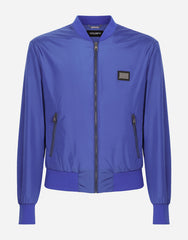 NYLON JACKET WITH BRANDED TAG