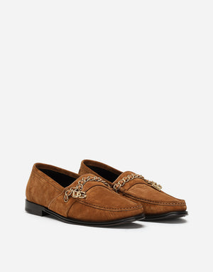 CALFSKIN SUEDE VISCONTI LOAFERS