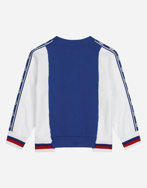 JERSEY ROUND-NECK SWEATSHIRT WITH DG LOGO BAND