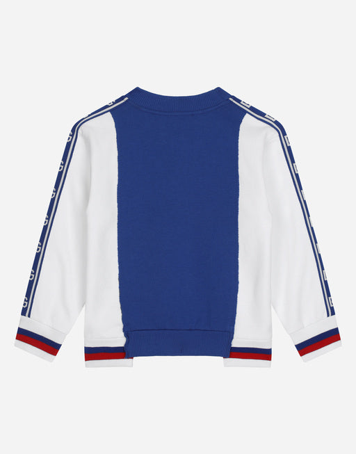 JERSEY ROUND-NECK SWEATSHIRT WITH DG LOGO BAND