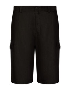 LINEN CARGO SHORTS WITH TAG