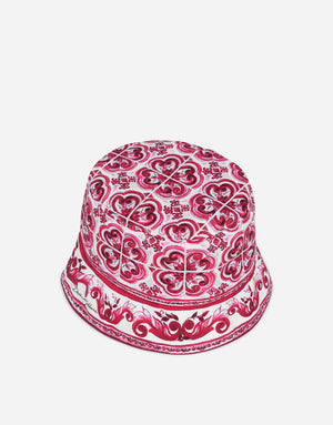 BUCKET HAT WITH MAJOLICA PRINT