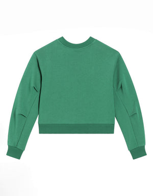 ROUND-NECK SWEATSHIRT WITH FLOWER AND DG LOGO