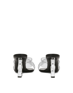 PVC MULES WITH DG POP HEEL