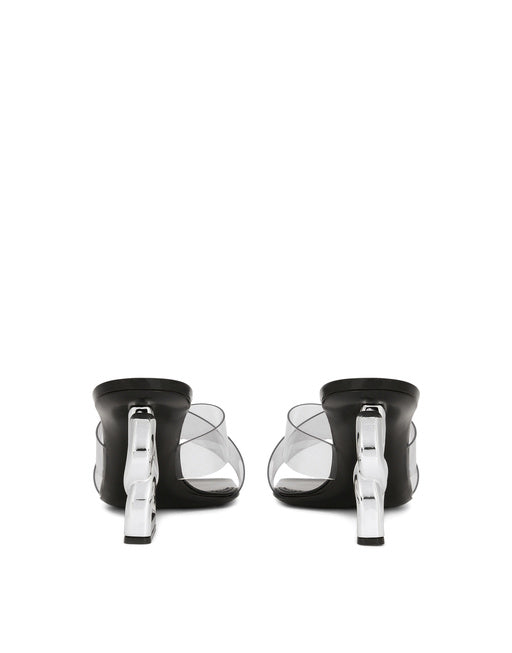 PVC MULES WITH DG POP HEEL