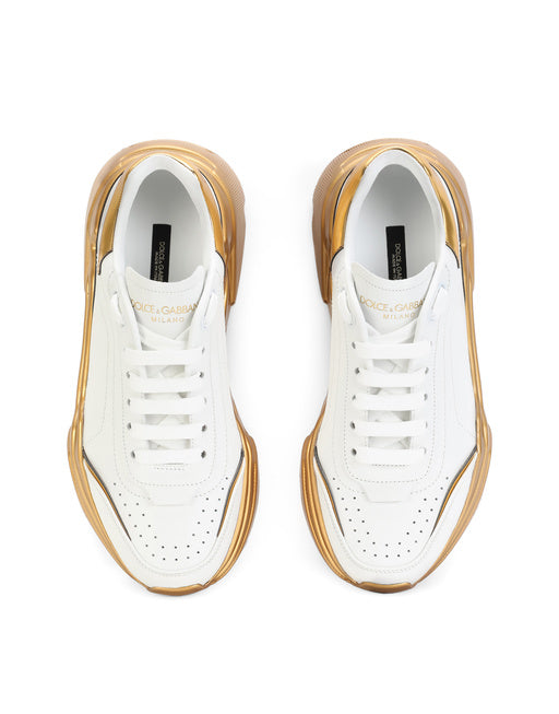 DAYMASTER SNEAKERS IN NAPPA LEATHER WITH MIRRORED BOTTOM