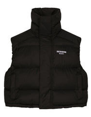 SLEEVELESS PADDED NYLON DOWN JACKET WITH HIGH NECK DGVIB3