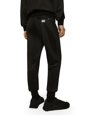 TECHNICAL JERSEY JOGGING PANTS WITH TAG