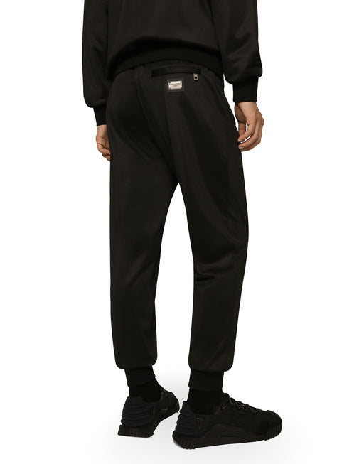TECHNICAL JERSEY JOGGING PANTS WITH TAG