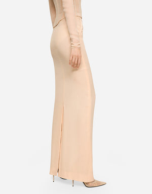 KIM DOLCE&GABBANA LONG GEORGETTE SKIRT