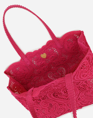 LARGE CORDONETTO LACE SHOPPER