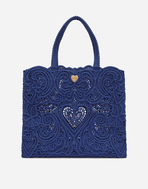 LARGE CORDONETTO LACE SHOPPER
