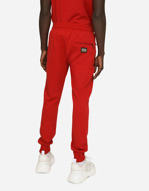 JERSEY JOGGING PANTS WITH BRANDED TAG