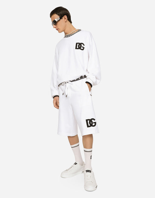 JOGGING SHORTS WITH DG EMBROIDERY AND DG MONOGRAM