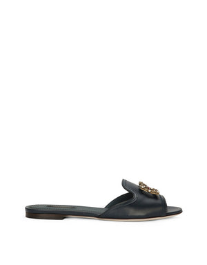 CALFSKIN SLIDERS WITH DG LOGO