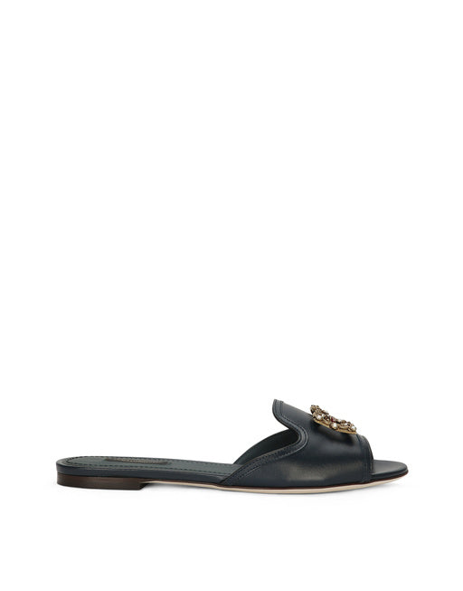 CALFSKIN SLIDERS WITH DG LOGO