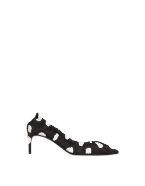 PRINTED SATIN PUMPS