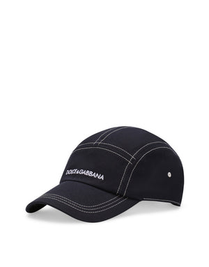 COTTON BASEBALL CAP WITH DOLCE&GABBANA LOGO
