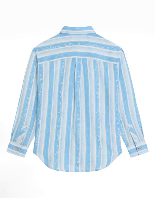 FABRIC SHIRT WITH STRIPED PRINT
