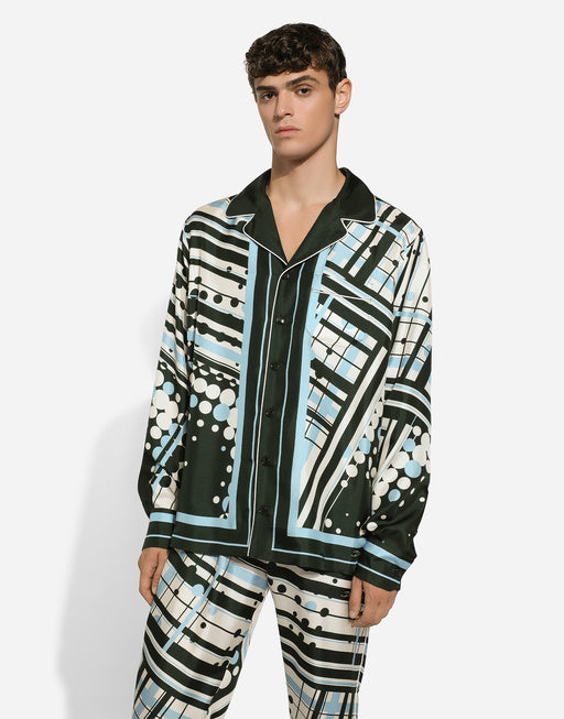 PRINTED SILK SHIRT