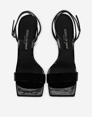 POLISHED CALFSKIN SANDALS