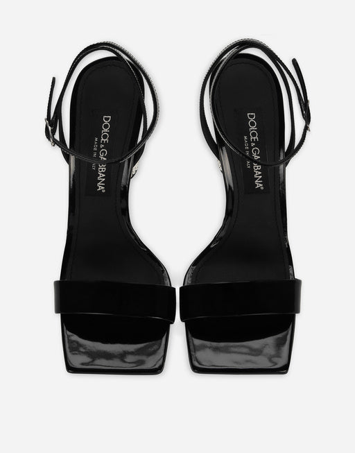 POLISHED CALFSKIN SANDALS