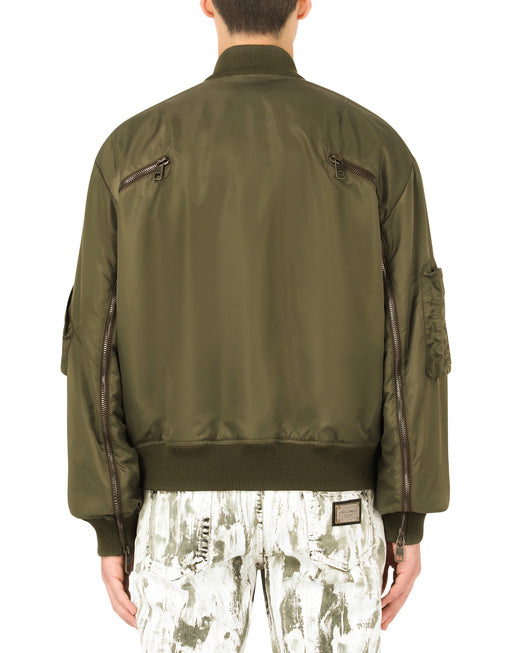 NYLON JACKET WITH MULTIPLE ZIPPERS