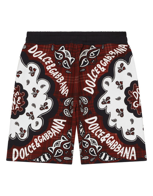 JERSEY SHORTS WITH BANDANNA PRINT