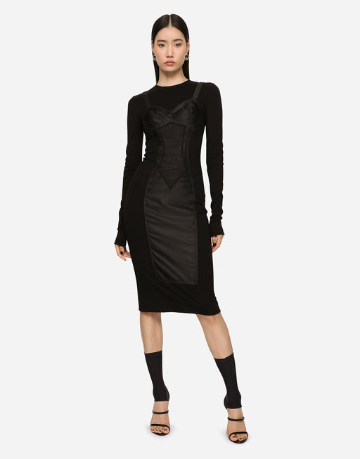 JERSEY MIDI DRESS