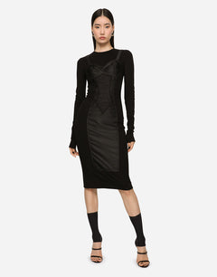 JERSEY MIDI DRESS