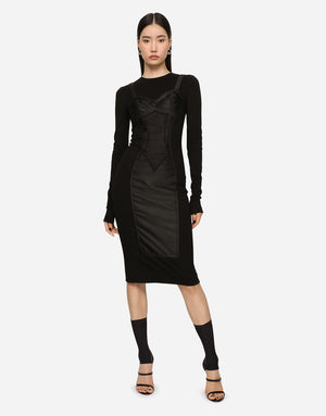 JERSEY MIDI DRESS