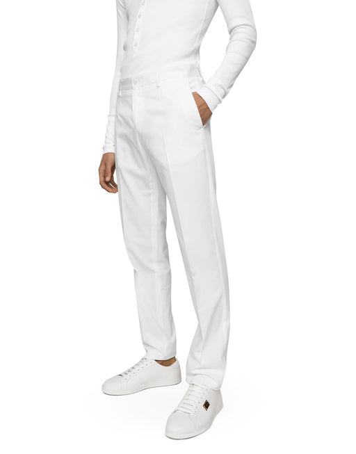 COTTON GABARDINE PANTS